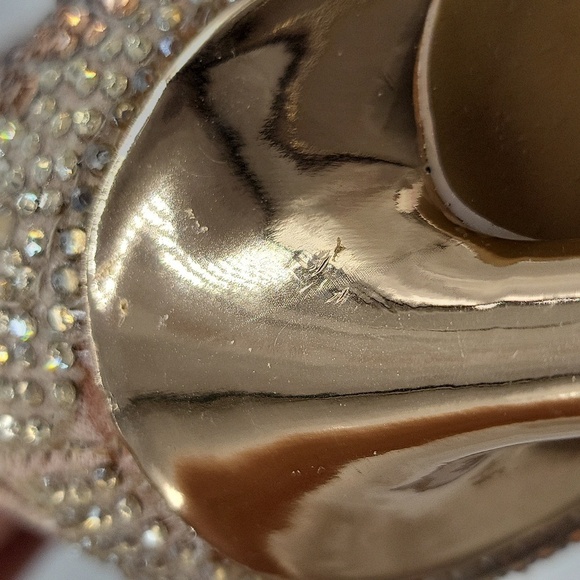 B1530- Steve Madden Viala Gold Rose Size 5.5 NWT - Picture 9 of 14